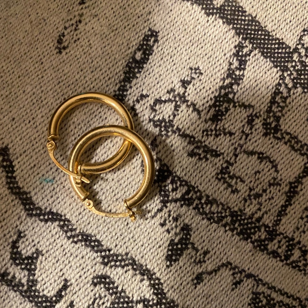14k 3/4” Hoops